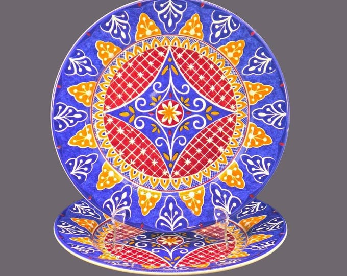 Vintage Pier 1 Vizcaya dinner plates made in Italy. 2 plates.