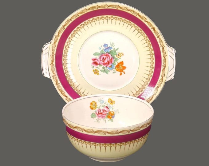 Antique Alfred Meakin Saracen Gravy Boat with Underplate made in England.