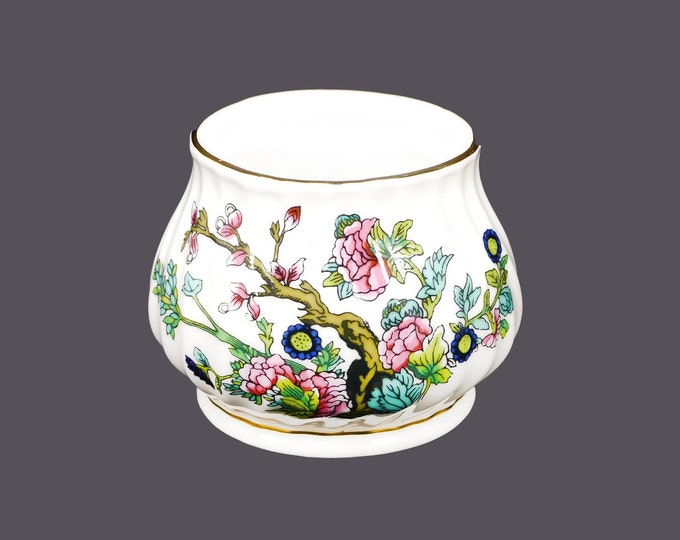 Royal Oak Indian Tree open sugar bowl. Chinoiserie florals.