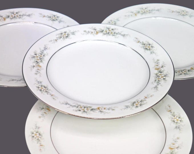 Four Noritake Melissa 3080 salad plates.