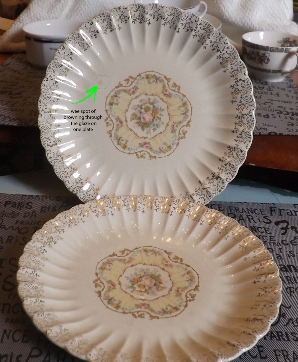SOLD! PAIR of vintage (c.1930s) Aristocrat Imperial Ware ironstone