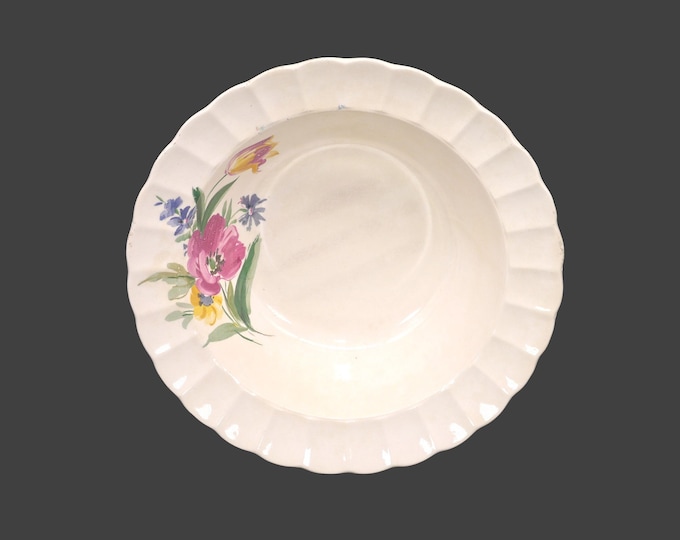 Sovereign Potters Floral Spray 816-44 round, rimmed serving bowl.
