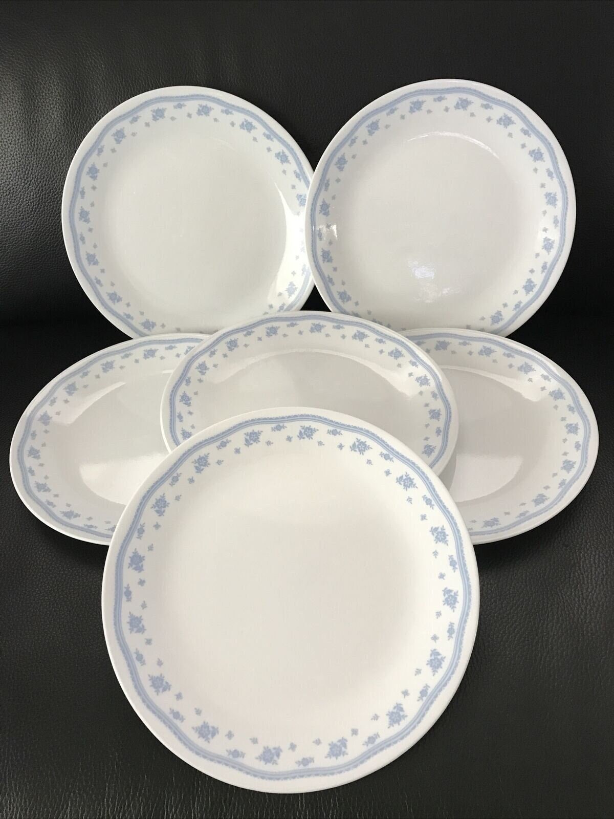 Three Corelle Corningware Morning Blue Dinner Plates Made in Etsy