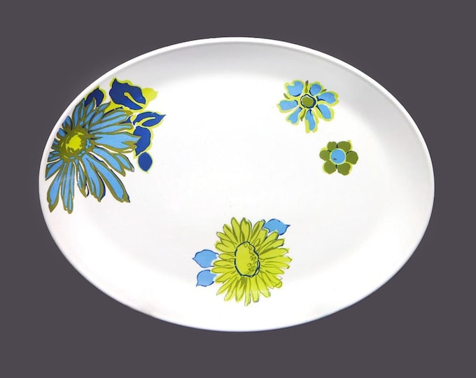 Johnson Brothers Bermuda Flower Power oval meat or vegetable platter made in England.