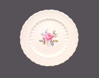 Plato de almuerzo Spode's Jewel Billingsley Rose casi antiguo hecho en Inglaterra. Marca roja de Spode. Vendido Individualmente.