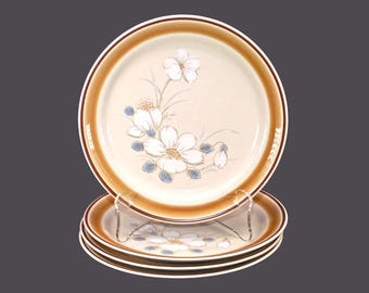 Vintage Hearthside Water Colors Dawn stoneware salad plates made in Japan. (Set of 4)