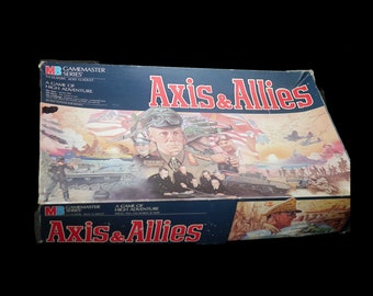 Axis & Allies Milton Bradley Strategy | War board game. Milton Bradley Game Master series. Complete.