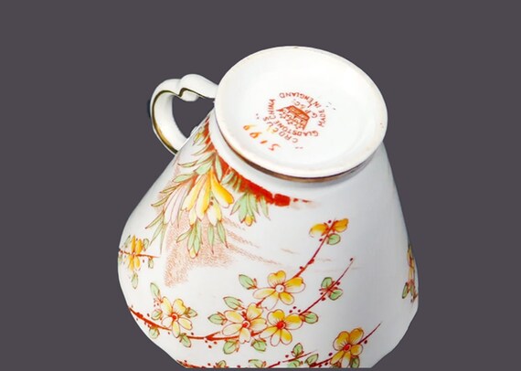 Gladstone China Crocus Hand painted Cup and Saucer Set. Bone China Made in England. Etsy Canada