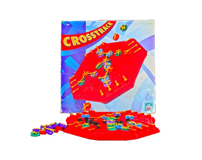 Crosstrack board game. Discovery Toys | University Games 1994.  Complete.