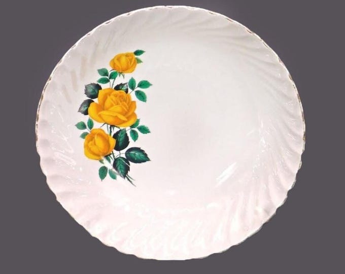 Royal Wessex | Swinnertons SWI29 round serving bowl made in England. Yellow roses.