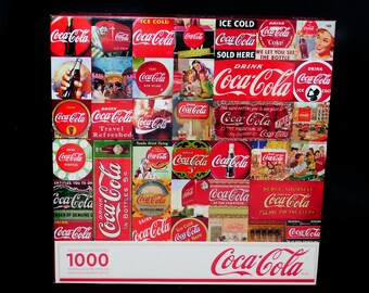 Springbok 33-10809 1000-piece Coca-Cola | Coke It's the Real Thing jigsaw puzzle made in the USA. Complete.