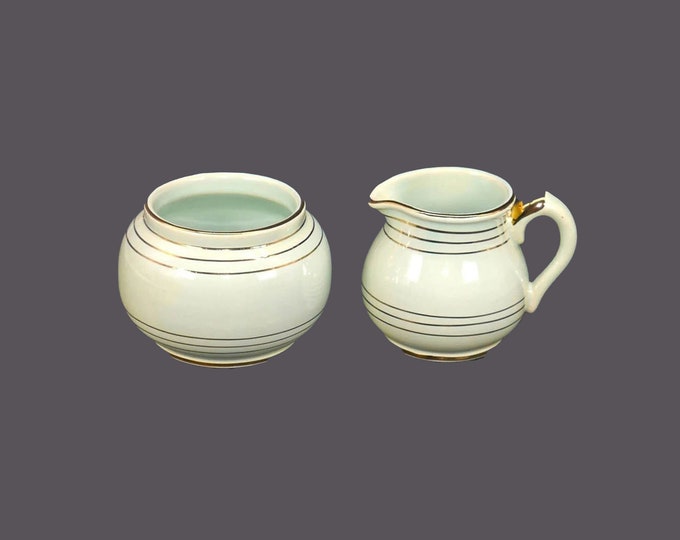 Sudlow's 01521 creamer and open sugar bowl set made in England.