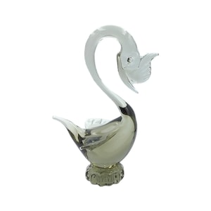 Murano Venetian Glass Swan Figurine - Vetro Artistico Veneziano