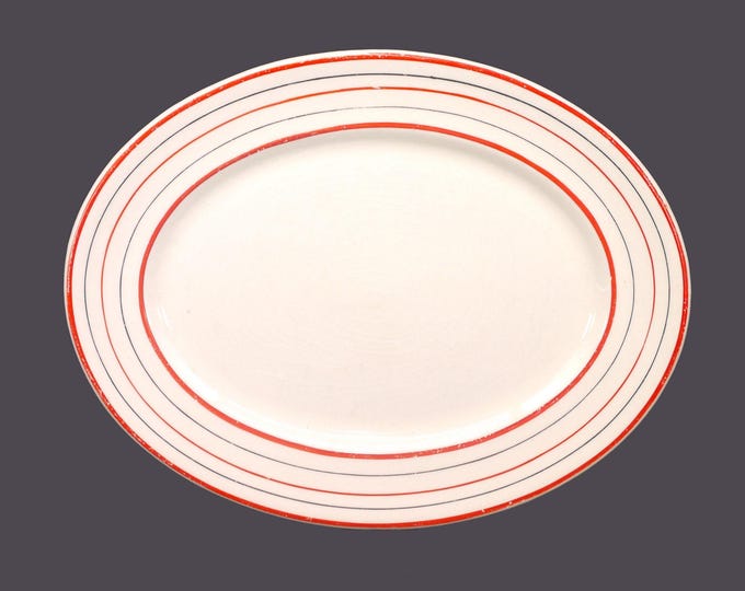 Myott Manchuria 1341B oval platter. Art-deco tableware made in England.