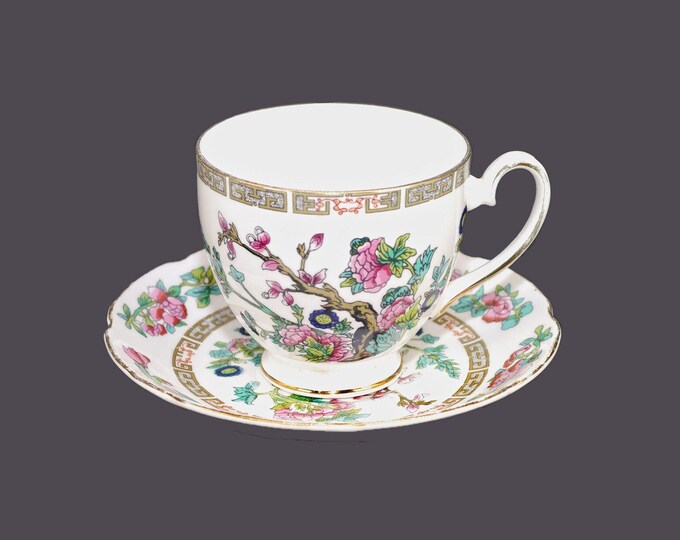 Royal Grafton Indian Tree bone china cup and saucer set. Classic Chinoiserie made in England.