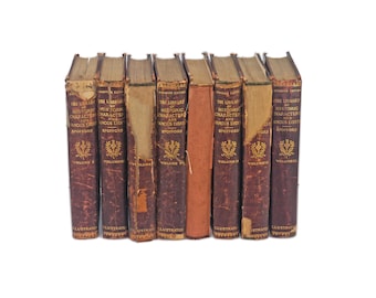 Eight volumes of antiquarian hardcover books Library of Historic Characters and Famous Events. A.R. Spofford.