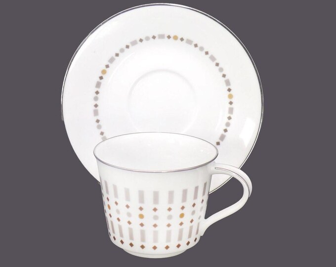 Noritake Lancelot 6536 cup and saucer set made in Japan.
