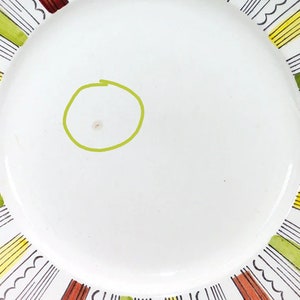 Retro Broadhurst Mandalay dinner plate made in England. Kathie Winkle design. Blemish see below. image 3