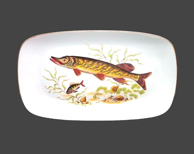 Josef Kuba | JKW Rosenthal KUB19 fish seafood platter made in Germany.