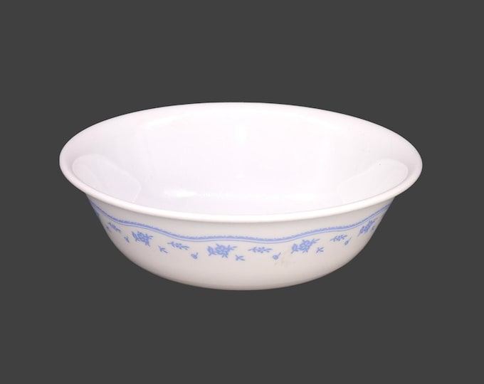 Vintage Corelle Corningware Morning Blue cereal bowl made in USA.