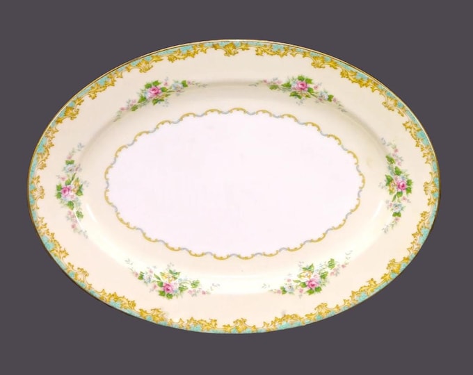 Noritake | Morimura | hand-painted Nippon Adela oval platter made in Japan.