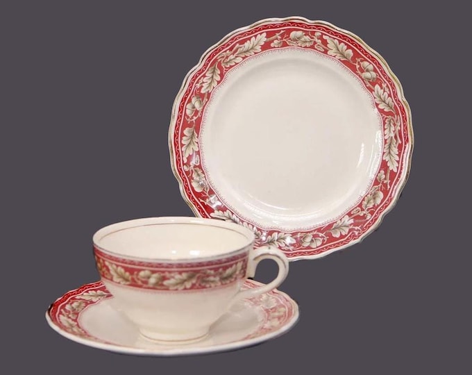 Vintage Grindley Oakland Royal Petal Trio: Tea Cup, Saucer, Plate