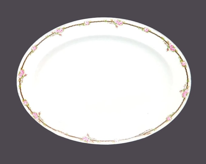 Antique Edwardian Age Johnson Brothers JB467 oval platter made in England.