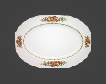 Myott 2614 oval meat platter made in England.