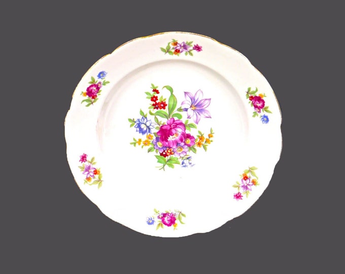 Cmielow Meisen Flower rimmed soup bowl made in Poland.