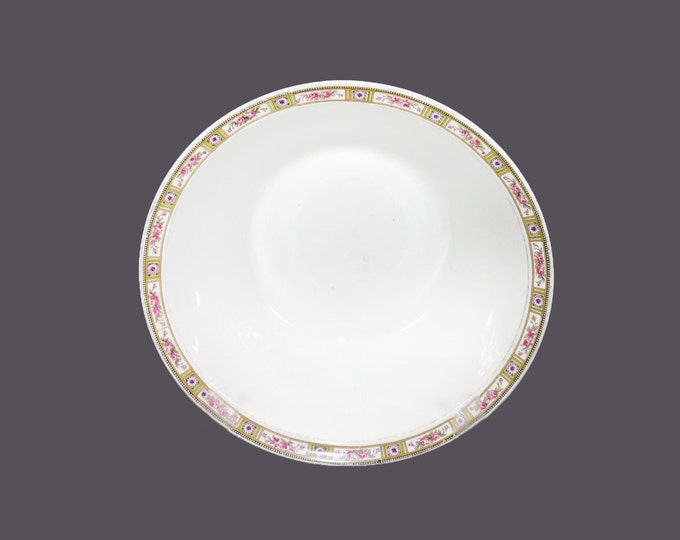 Antique Edwardian Age Johnson Brothers Ormsby round, rimmed serving bowl made in England.