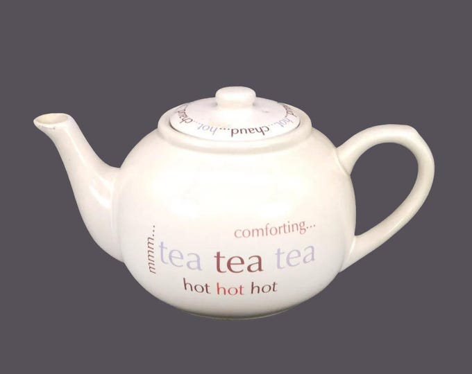 Comforting hot tea four-cup bilingual teapot.