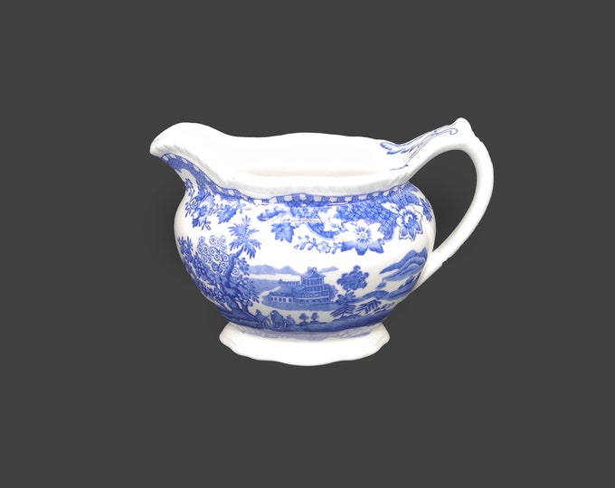 Wood & Sons Seaforth Blue creamer made in England.