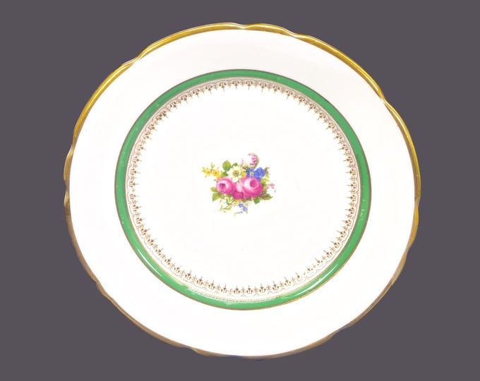 Vintage Royal Stafford 7409 bone china luncheon plate made in England.