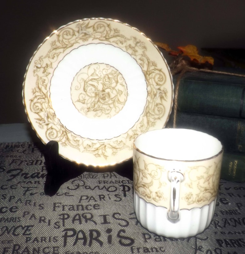 Antique late 1800s Griffin tea set flat cup with matching Etsy