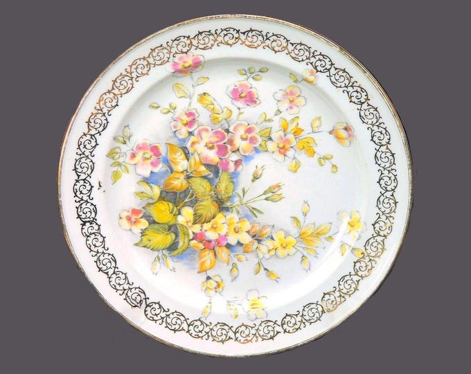 Gloria Porcelain Royal Bayreuth hand-painted dinner plate made in Germany.