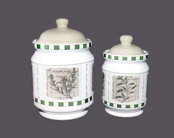 Vintage Himark Savory Tyme Canisters: Kitchen Storage, Herb Design