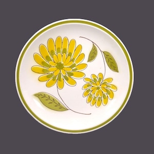 Mikasa Tampa retro flower-power stoneware salad plate. Cera-Stone stoneware made in Japan. Sold individually.