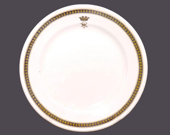 Royal Doulton salad plate for Toronto's Royal York Hotel. Bone china made in England.