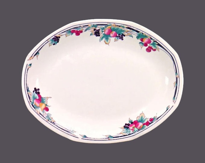 Royal Doulton Autumn's Glory LS1086 platter made in England. Fall fruit border.