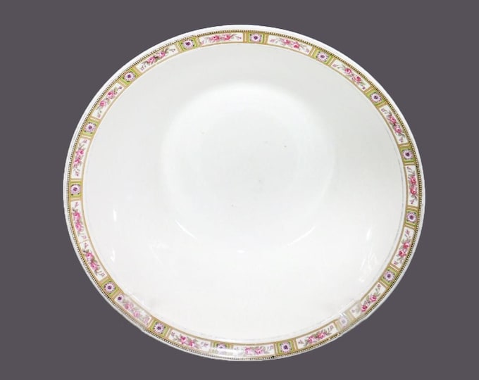 Antique Edwardian Age Johnson Brothers Ormsby round, rimmed serving bowl made in England.