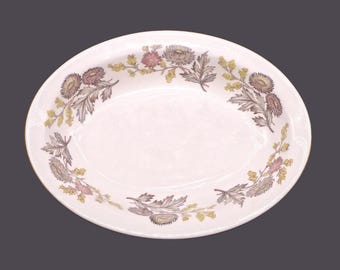 Wedgwood Lichfield W4156 oval rimmed serving bowl. Bone china made in England.