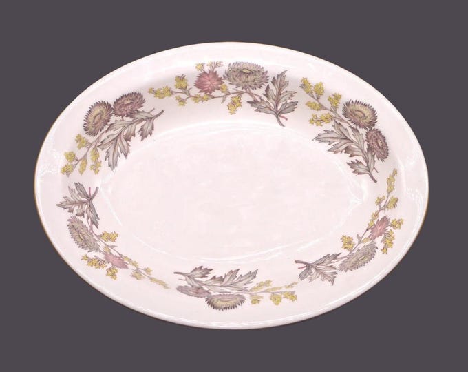 Wedgwood Lichfield W4156 oval rimmed serving bowl. Bone china made in England.
