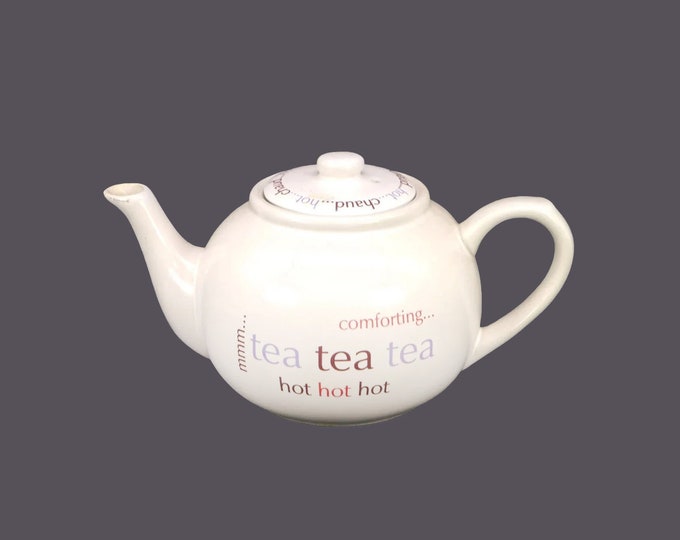 Comforting hot tea four-cup bilingual teapot.