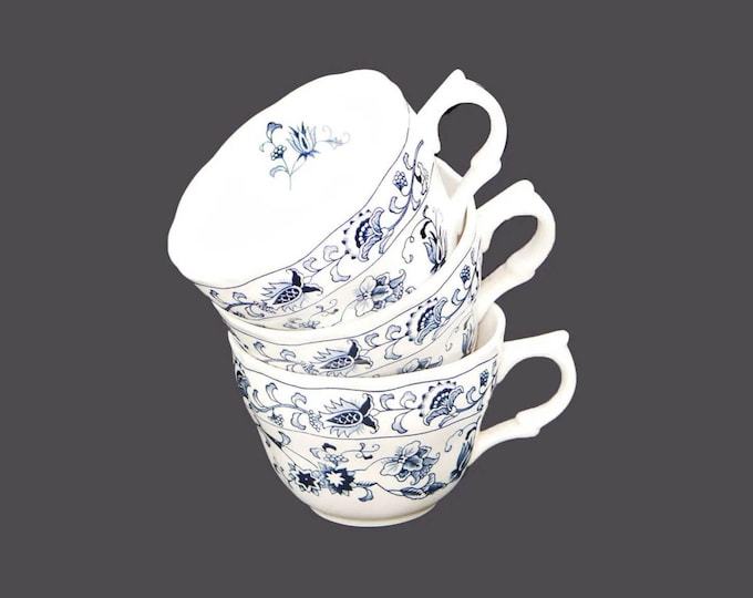 Three Nikko Ming Tree orphan tea cups only made in Japan.