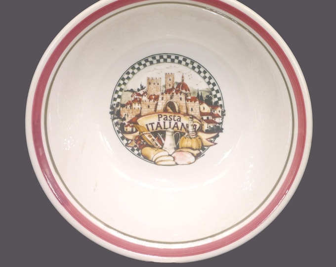 Vintage Himark Pasta Italiana round pasta serving bowl made in Italy.