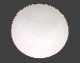 Vintage Winterling Roslau Bavaria Bowl: White and Gold Embossed Serving Bowl