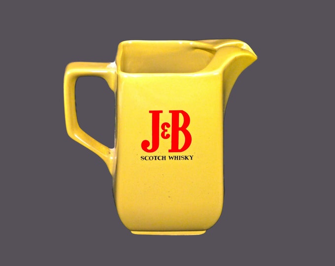 J&B | Justerini and Brooks Scotch Whisky water or soda jug | pitcher made in England by Wade.