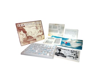 The Ironclads American Civil War Naval Combat board game made in the USA published by Yaquinto. Complete.