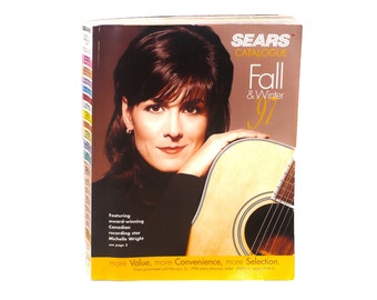 Sears Fall and Winter 1997 catalogue featuring Michelle Wright on the cover. No mailing label affixed. Near mint condition.