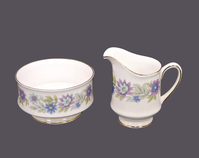 Paragon Cherwell creamer and sugar bowl set. Bone china made in England.